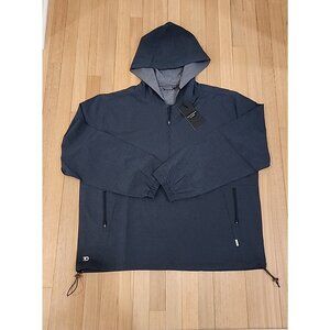 7 DIAMONDS Oxygenate XXL Hoodie Mens 1/4 Zip Pullover Stretch jacket oversized